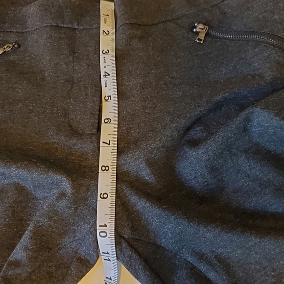 Adrianna Papell Charcoal Gray Knit Pant Sz 8 - Picture 9 of 13